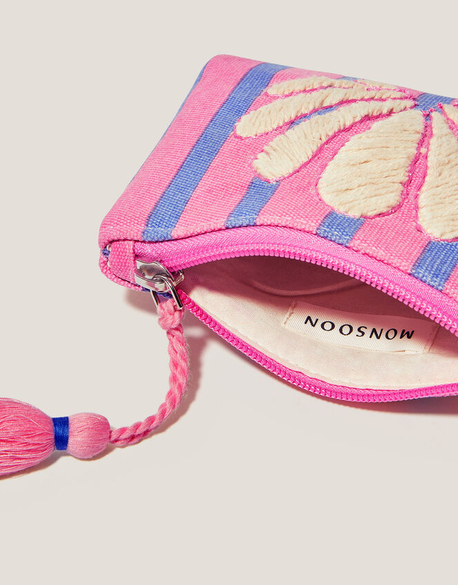 Embroidered Shell Coin Purse, , large