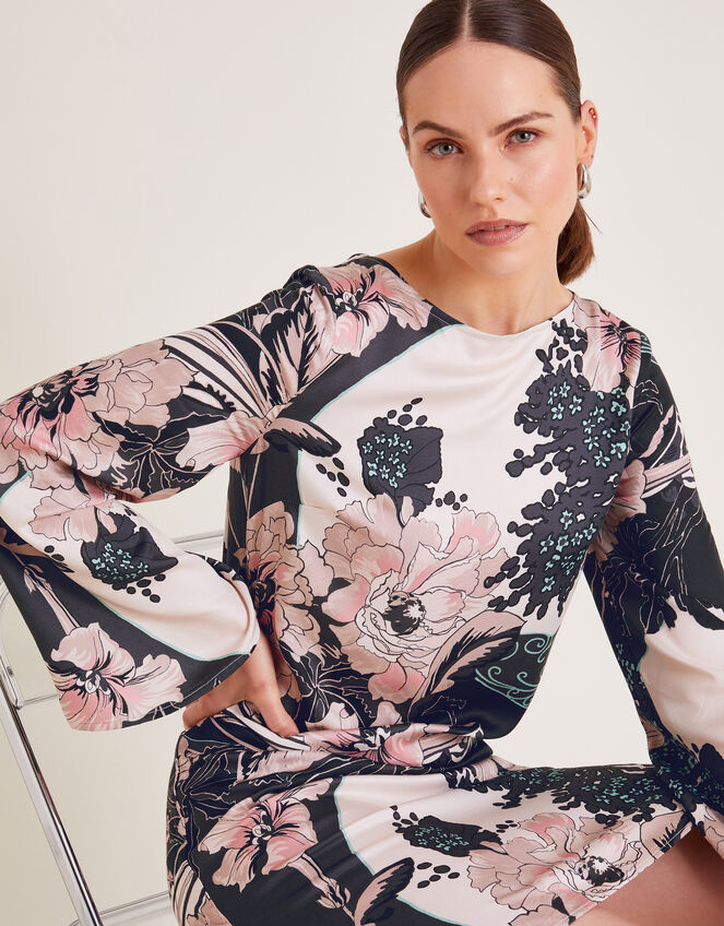 Kathryn Tunic Floral Dress, Pink (BLUSH), large