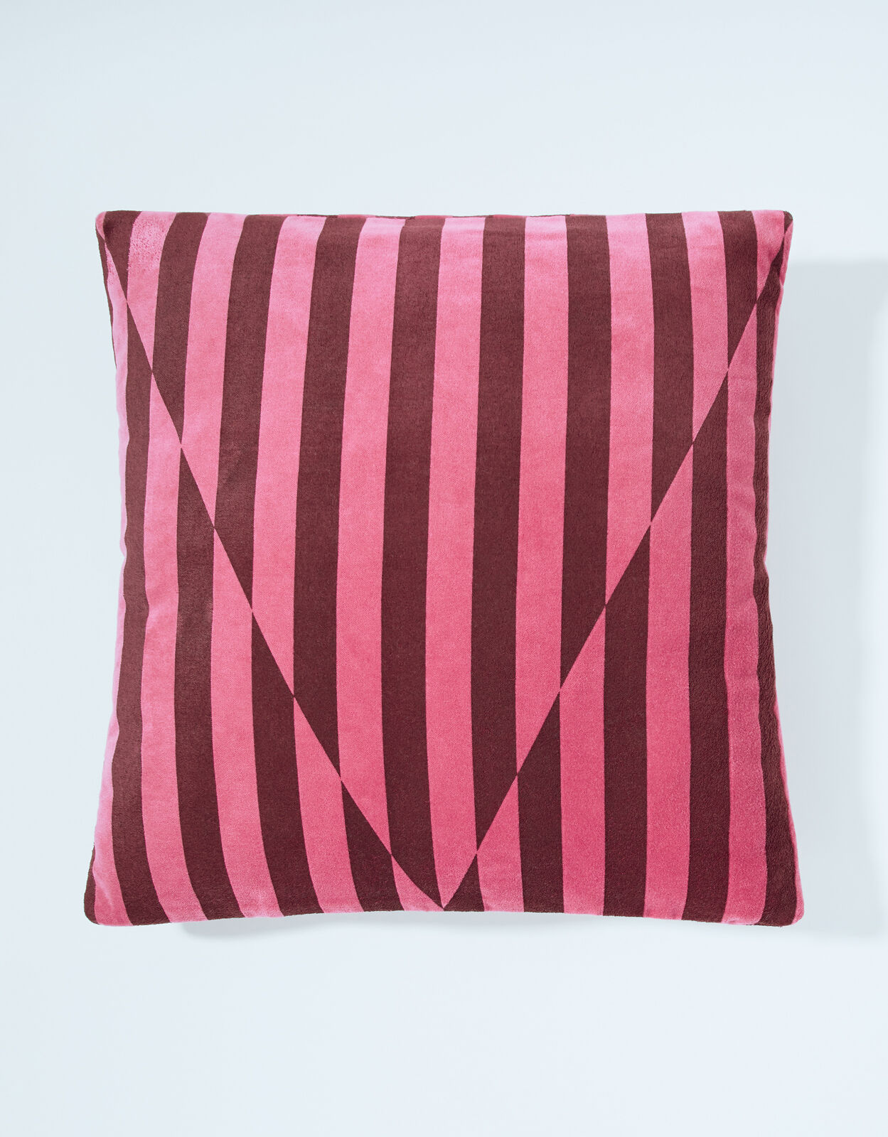 Velvet stripe pillow sales