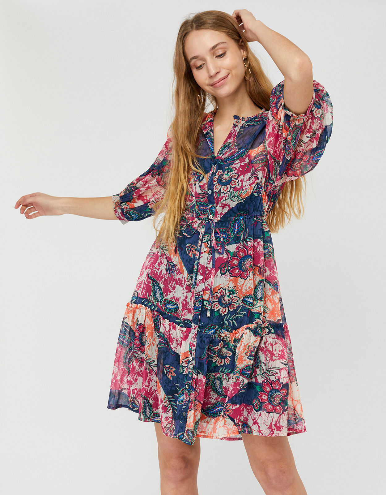 monsoon blue shirt dress