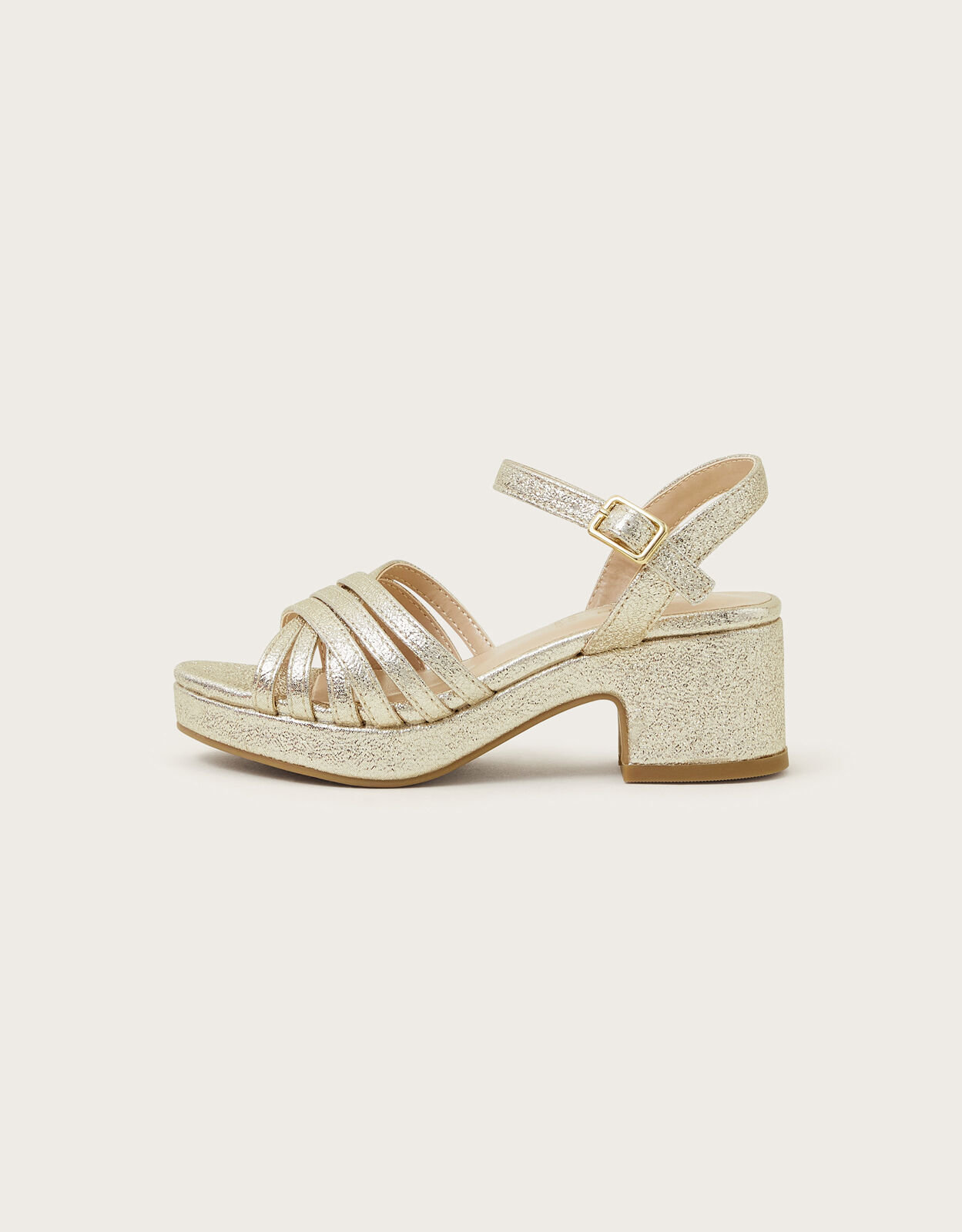Gold sparkle sandals clearance
