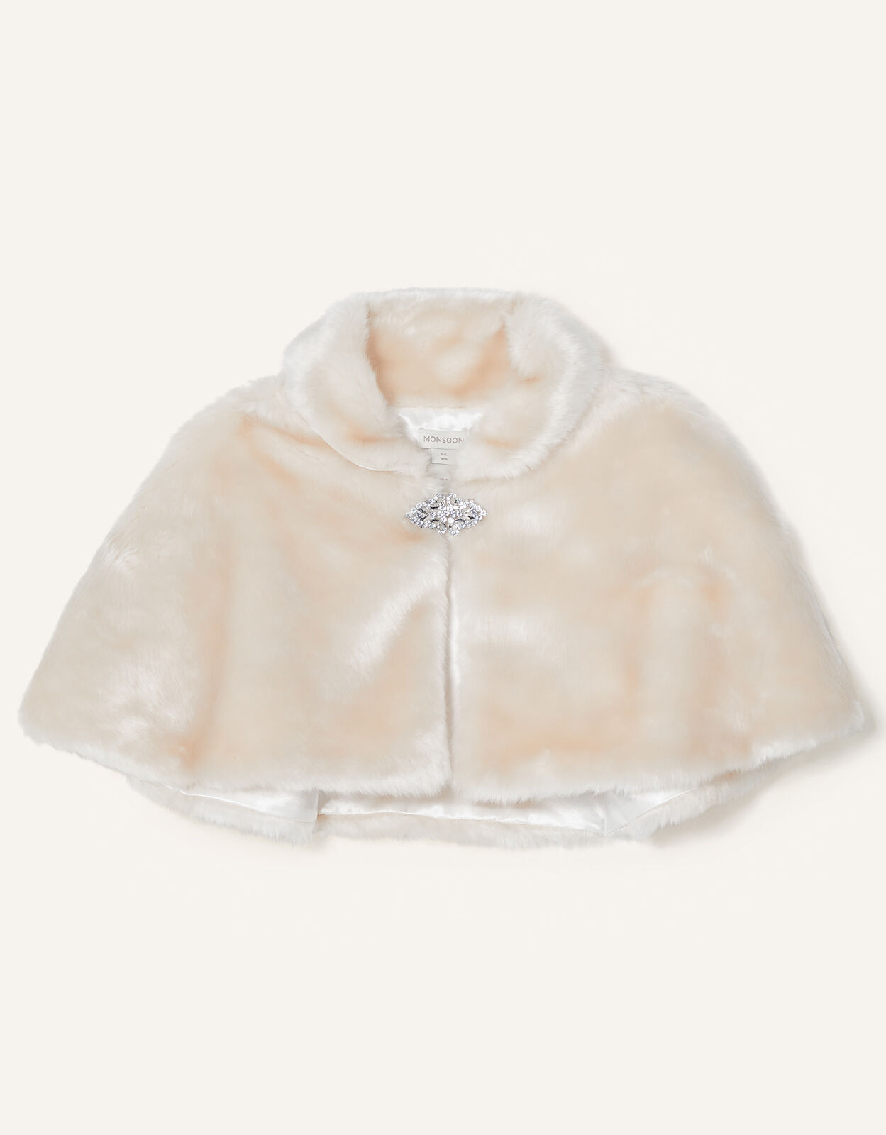 Girls white hotsell fur cape