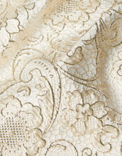 Jasmine All-Over Jacquard Skirt	, Gold (GOLD), large