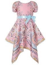 Paisley Hanky Hem Dress, Multi (MULTI), large