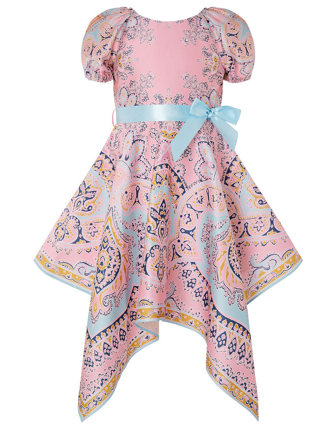 Paisley Hanky Hem Dress, Multi (MULTI), large