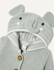 Harry The Elephant Cardigan, Grey (GREY), large