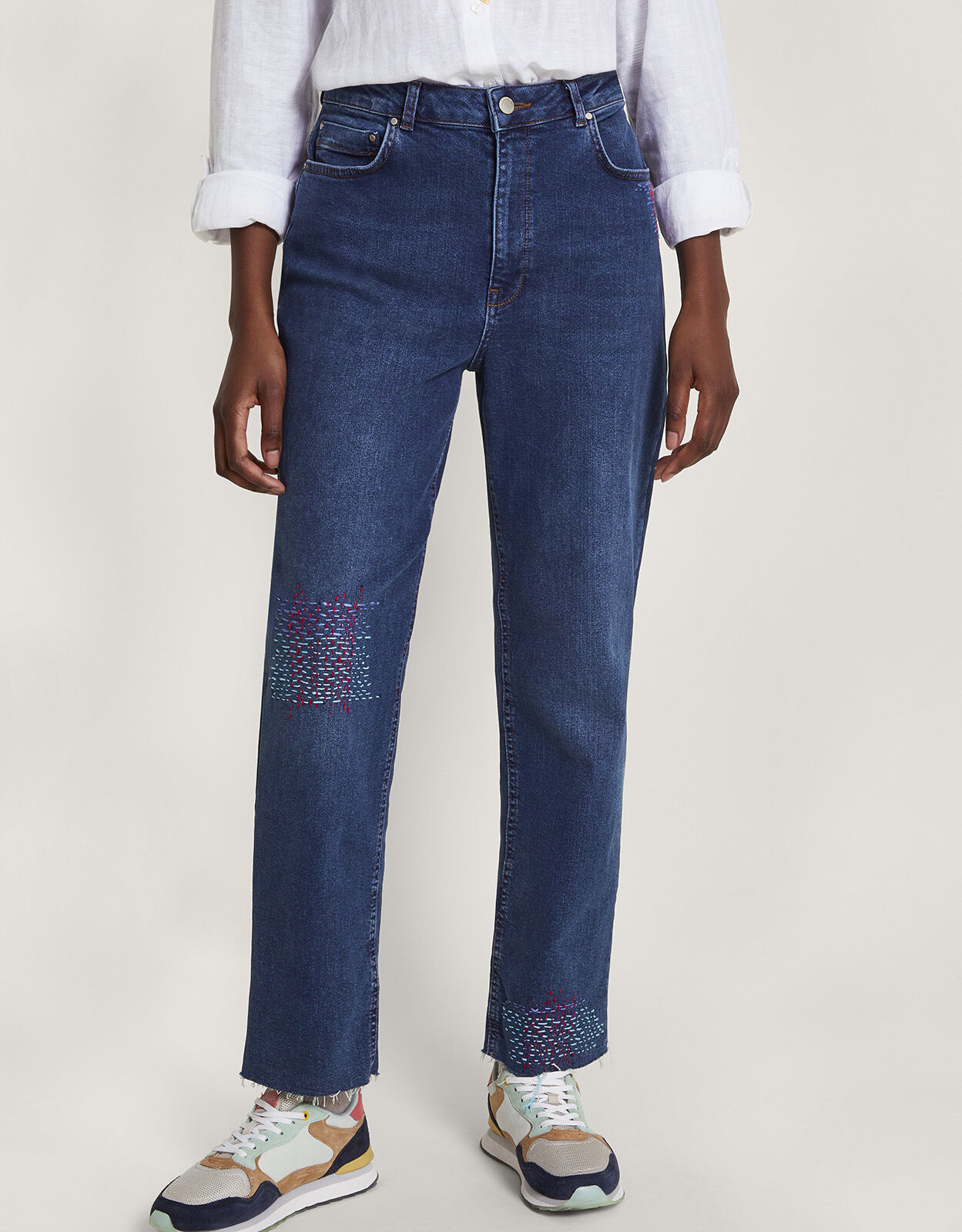 Megan blue mom jeans hot sale