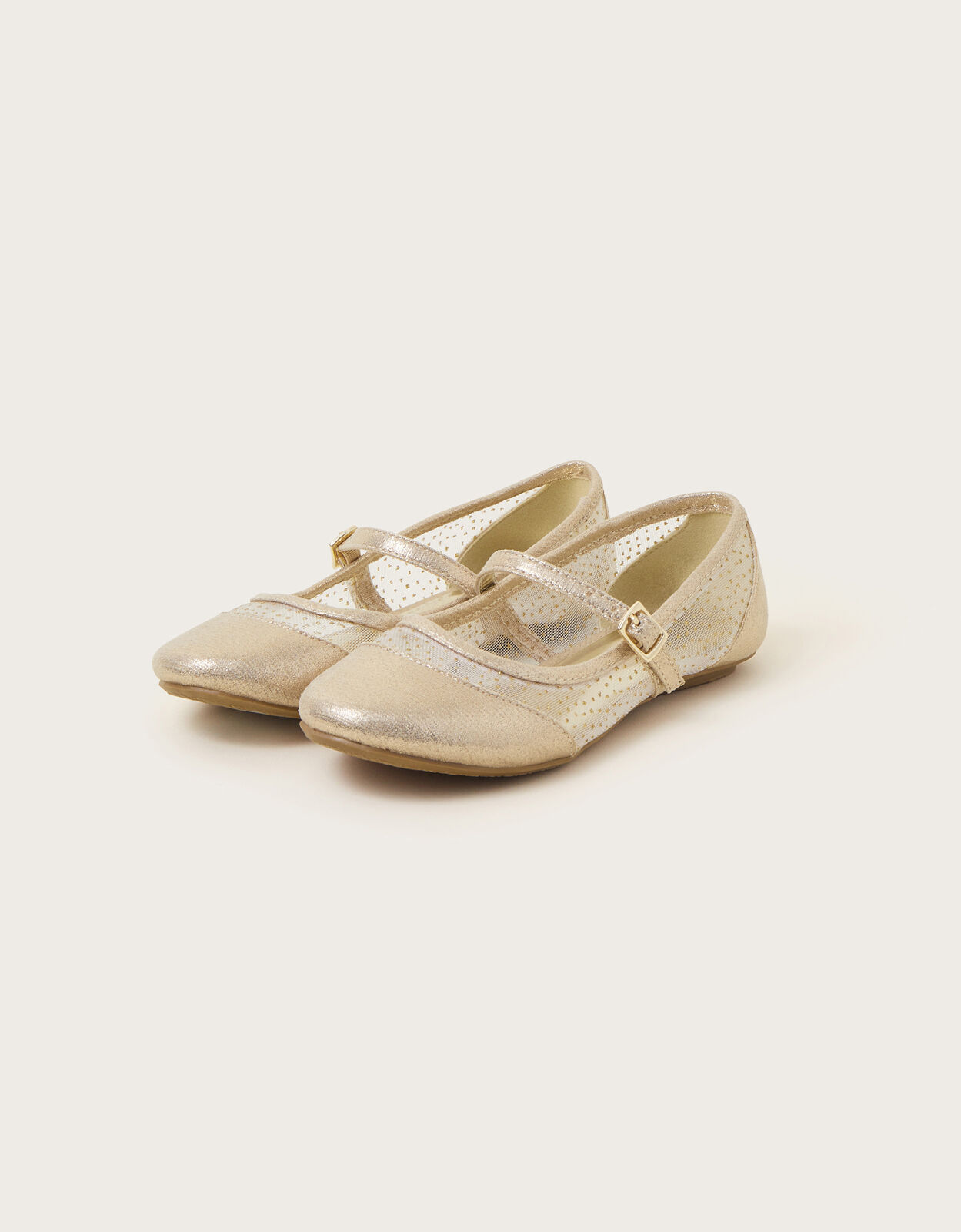 Childrens gold clearance ballerina shoes