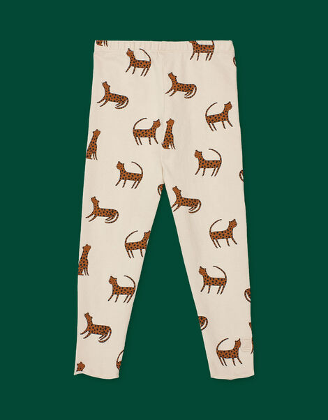 Liewood Marie Leopard Print Leggings, Cream (CREAM), large