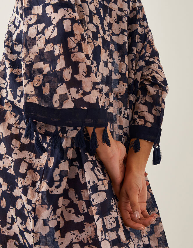 Alwena Block Print Kaftan Dress, , large