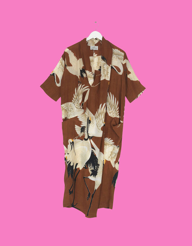 One Hundred Stars Cigar Rachel Dress, Brown (BROWN), large