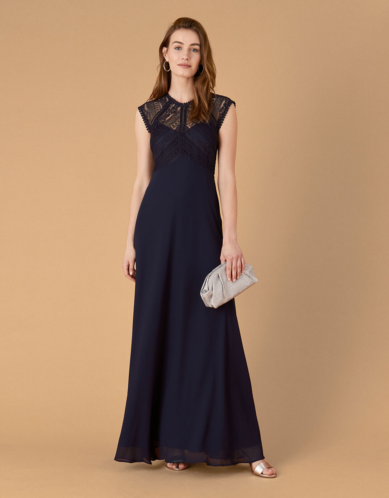 monsoon navy long dress