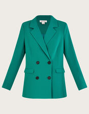 Madelyn Double Breasted Jacket, Green (GREEN), large