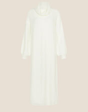Longline Cable Knit Dress, Cream (CREAM), large