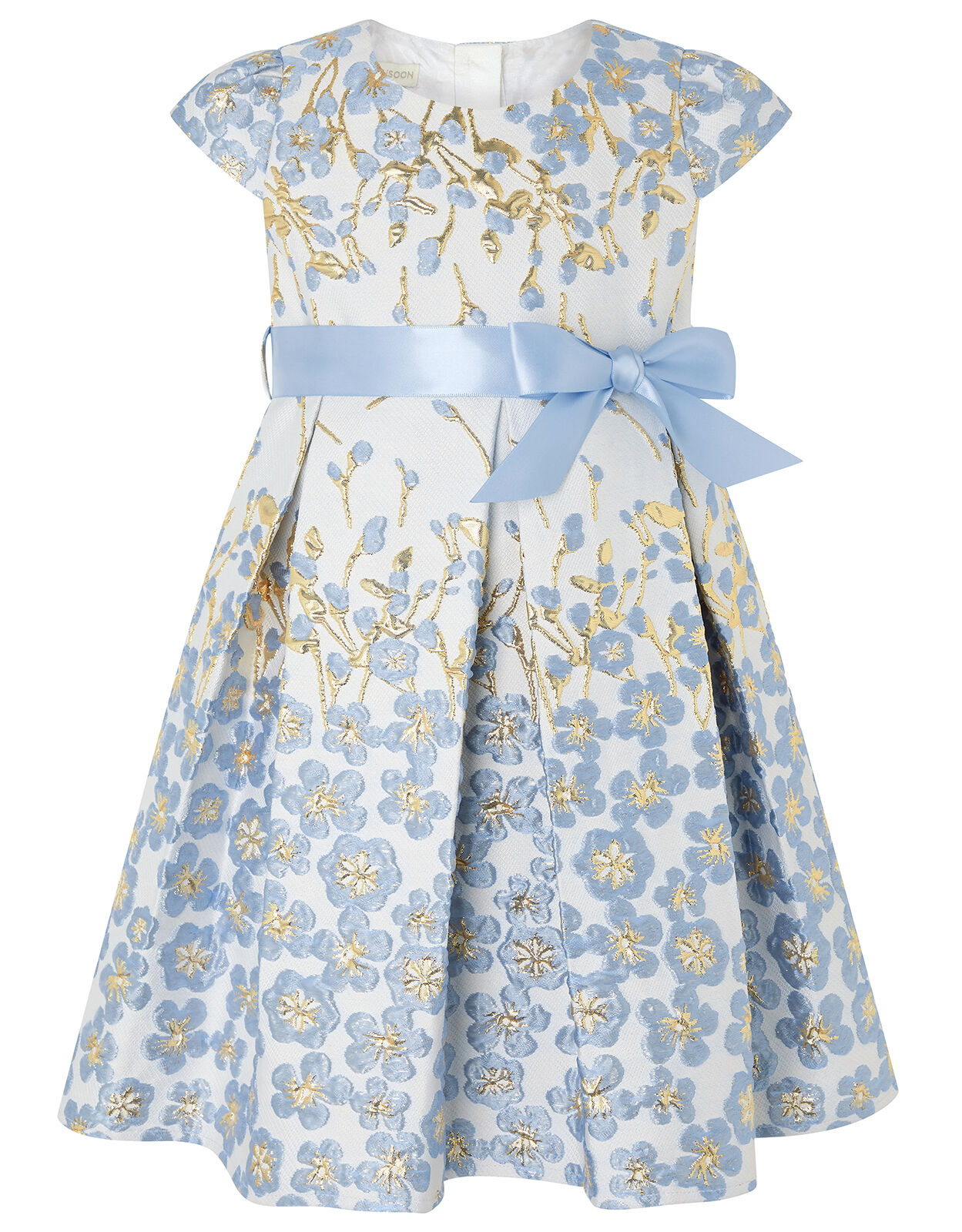 Baby girl blue occasion dress top