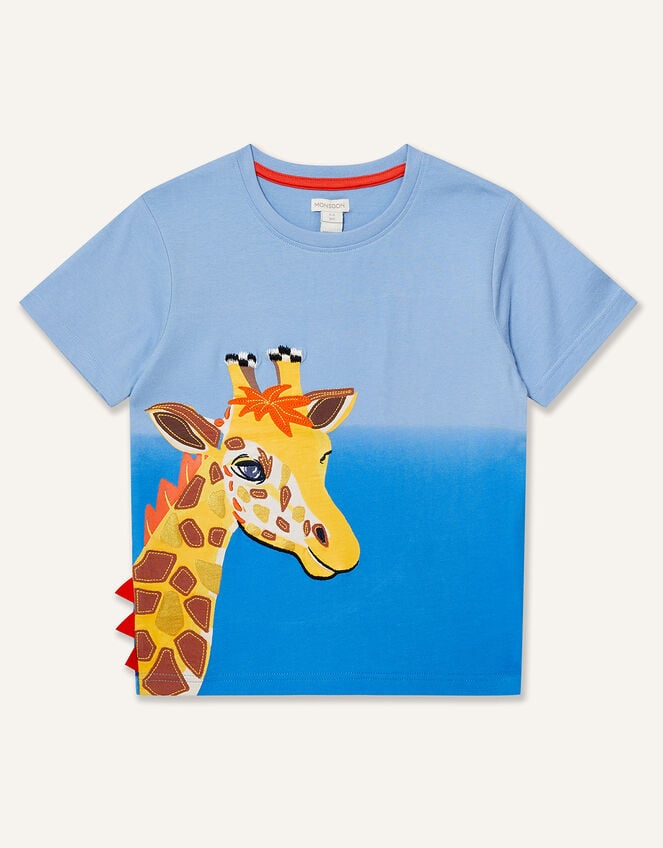 Giraffe T-Shirt, Blue (BLUE), large