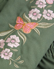 Embroidered Butterfly Parka, Green (GREEN), large