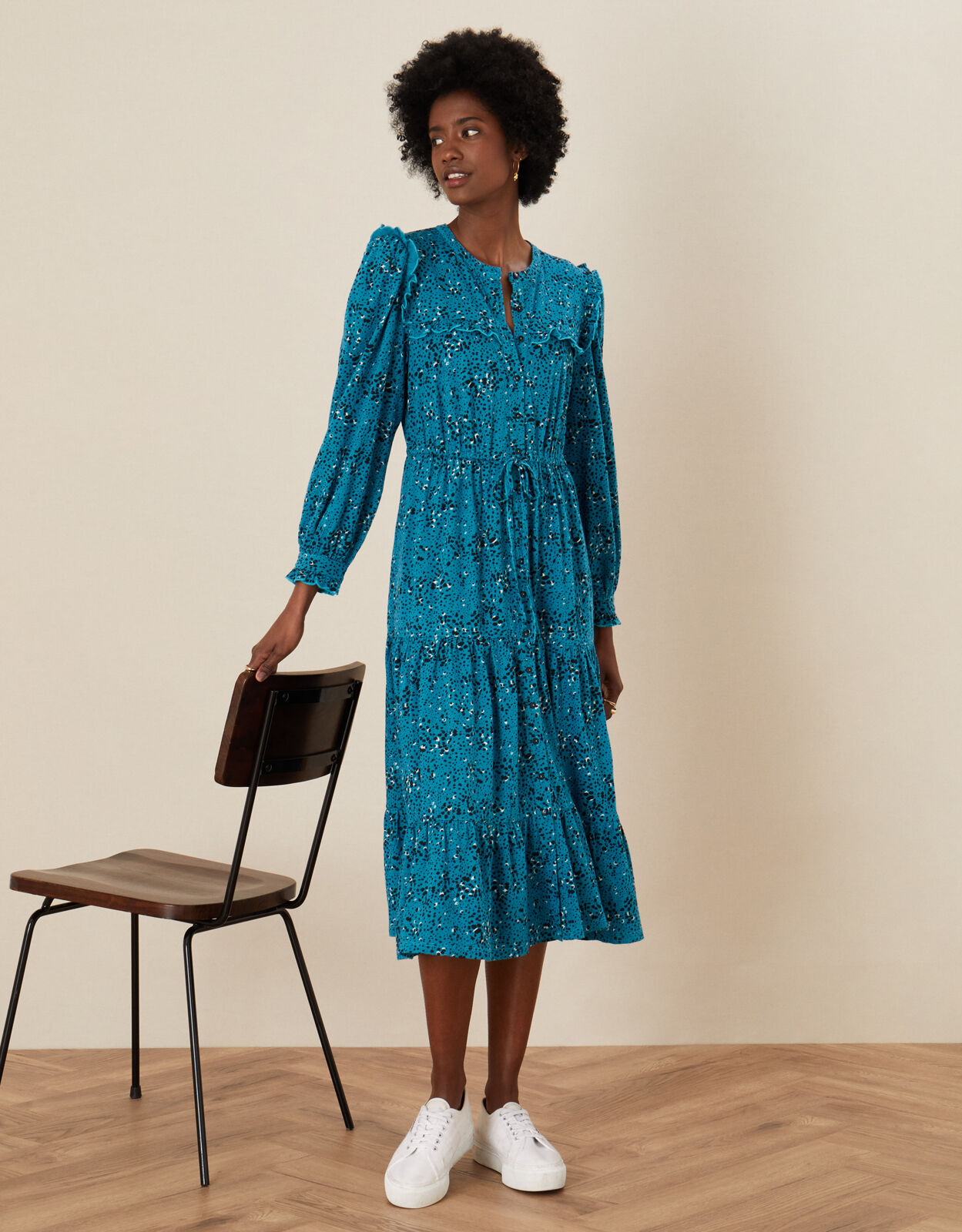 turquoise work dress