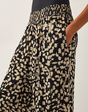 Ania Batik Print Trousers, Black (BLACK), large