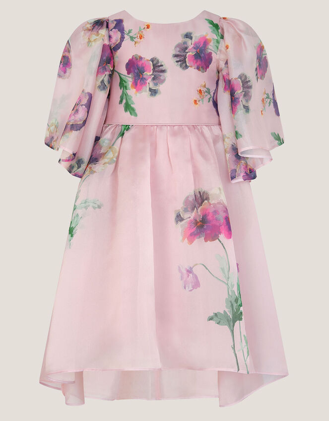 Pansy Print Party Dress, Multi (MULTI), large