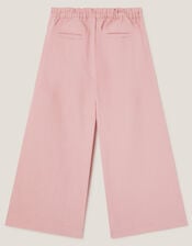 Crochet Pocket High-Waist Trousers, Pink (PINK), large
