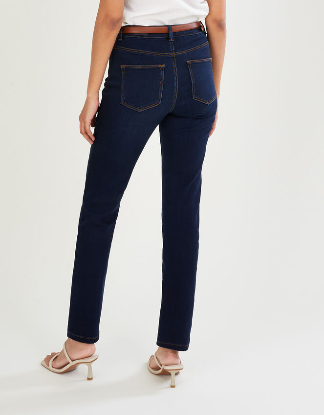 Azura Premium Short-Length Jeans, Blue (DARK BLUE), large