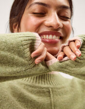 Tori Oversized Tipped Jumper, Green (PALE GREEN), large