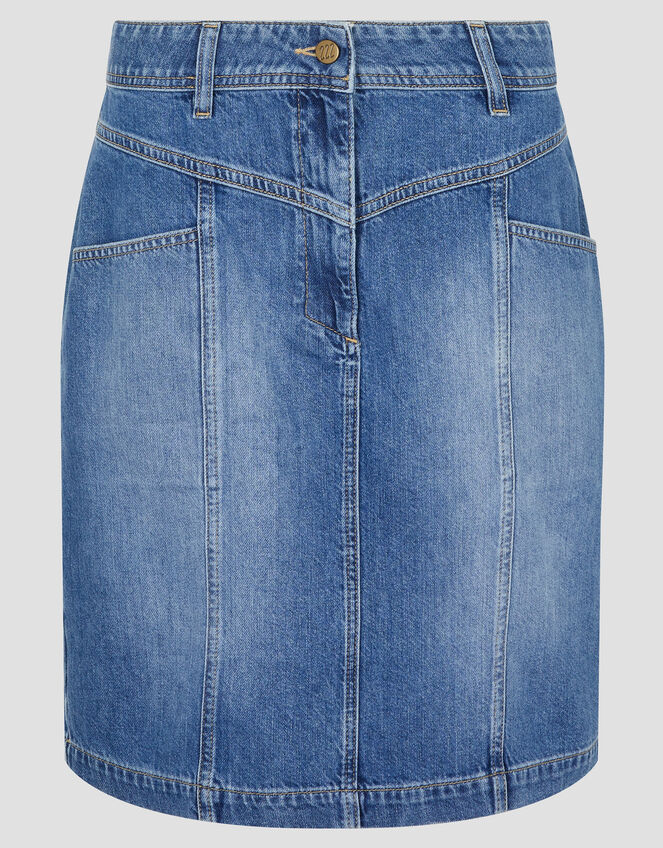Anisa Denim Mini Skirt, Blue (DENIM BLUE), large