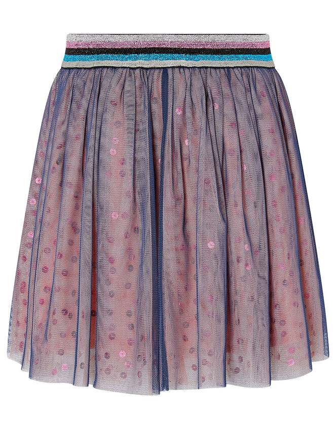 Colour-Block Sequin Skirt, Pink (PINK), large