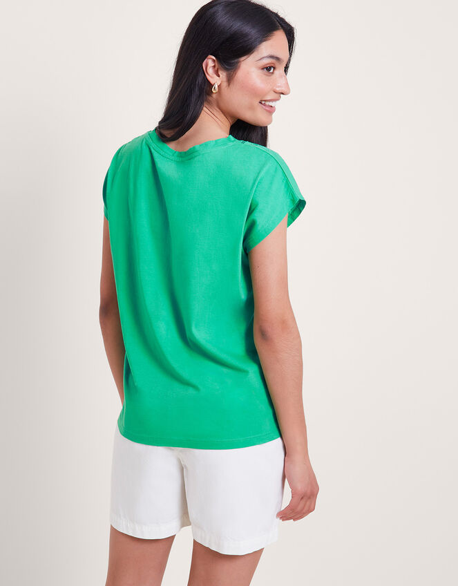 Garcia Cutwork T-Shirt, Green (GREEN), large