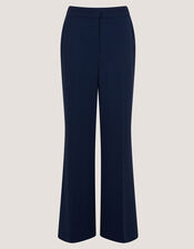 Erin Flared Trousers, Blue (NAVY), large