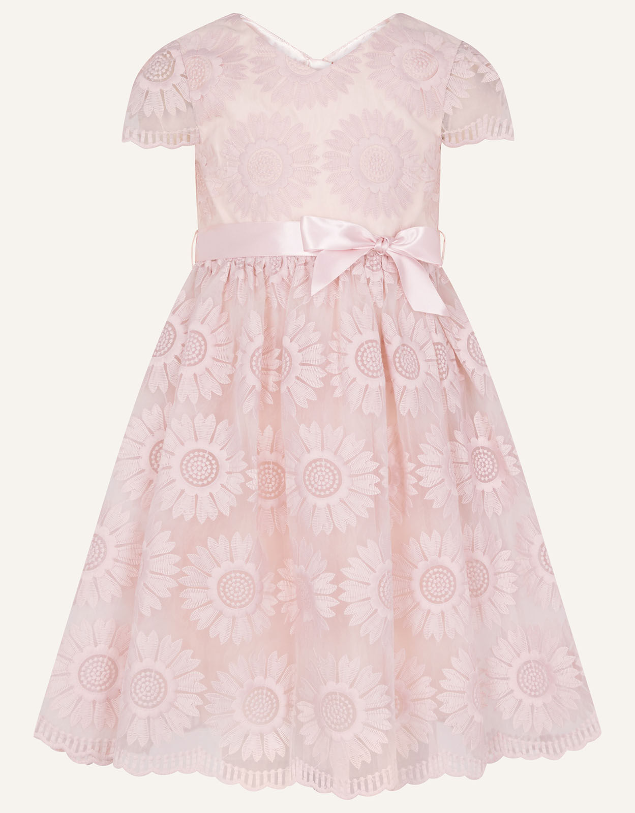 Estella Embroidered Dress Pink