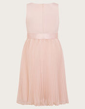 Sally Scuba Pleated Dress, Pink (PINK), large