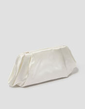 Oona Pleat Satin Clutch Bag, , large