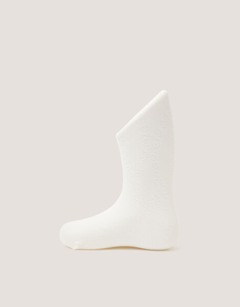 Baby Diamond Butterfly Tights, Ivory (IVORY), large