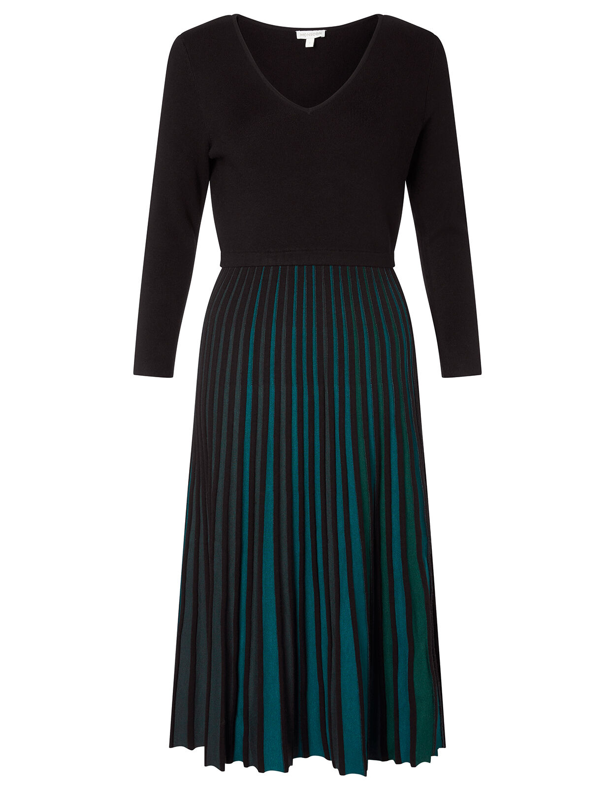 Black dress with colored pleats new arrivals