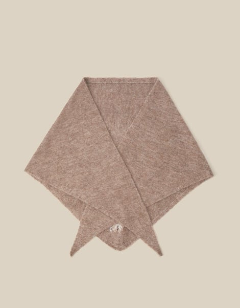 Flic Floral Embroidered Triangle Scarf, , large