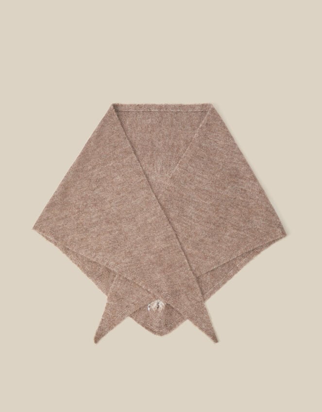 Flic Floral Embroidered Triangle Scarf, , large