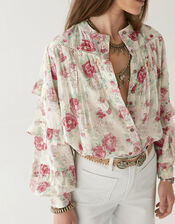 Maison Hotel Floral Lolita Blouse, Multi (MULTI), large