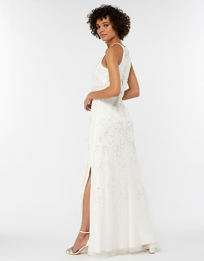 Augusta Embellished Maxi Wedding Dress, Ivory (IVORY), large