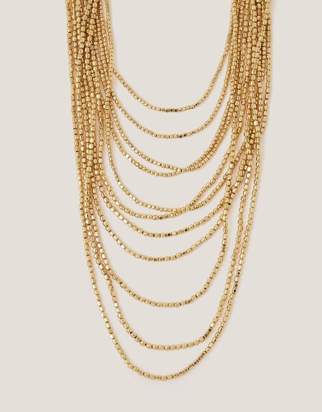 Bead Layered Necklace, , large