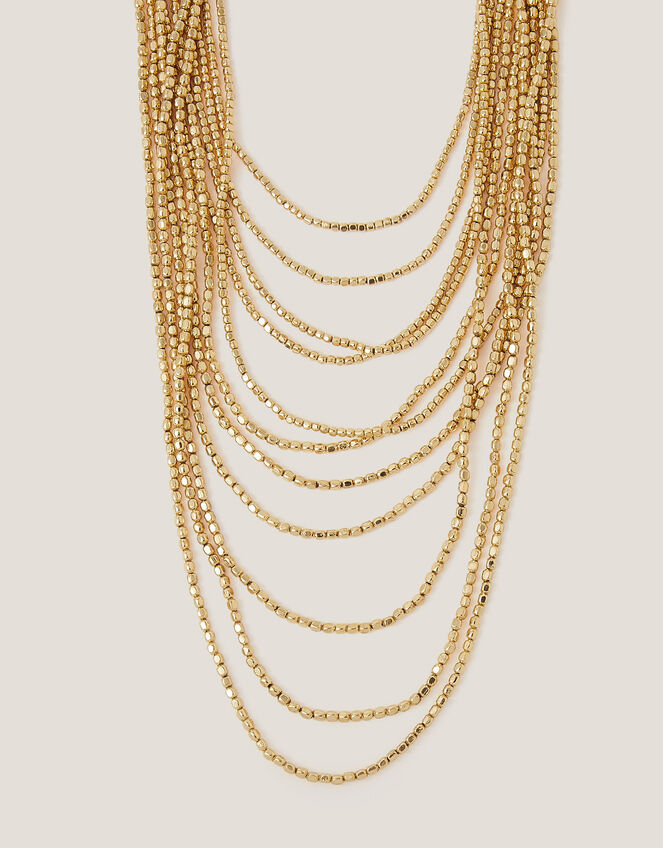 Bead Layered Necklace, , large