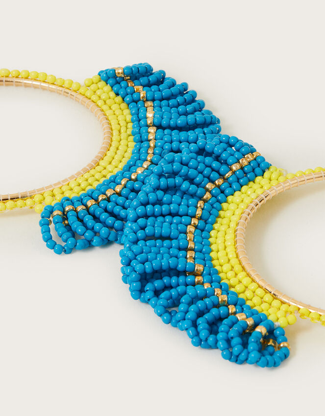 Beaded Hoop Earrings, , large