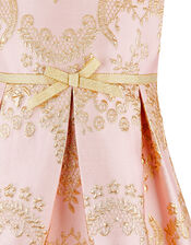 Baby Rebecca Jacquard Occasion Dress, Pink (PINK), large