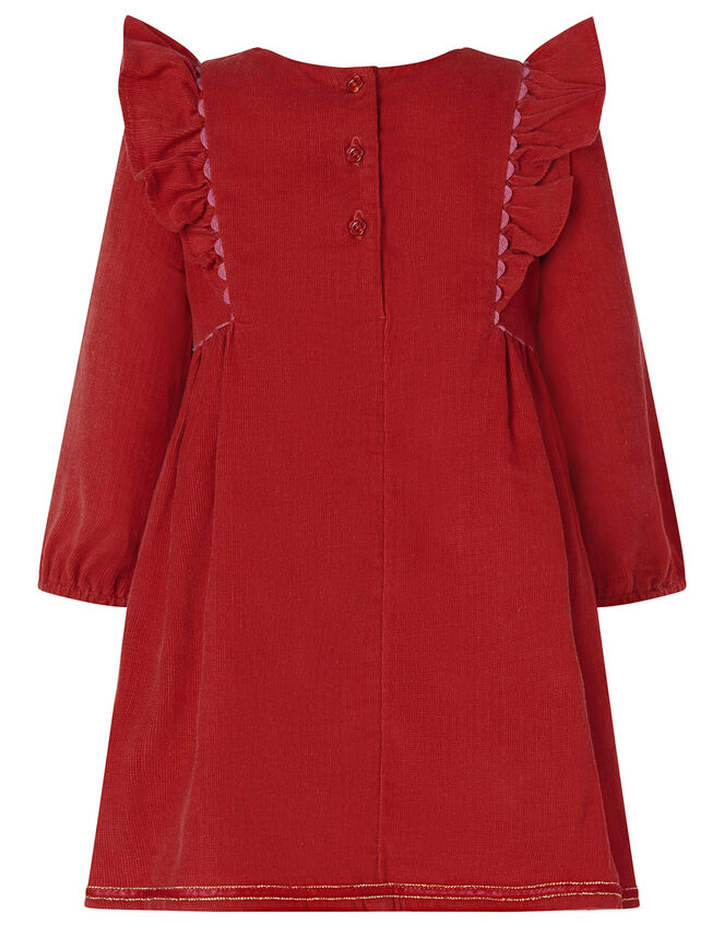 Baby Robin Cord Dress, Red (RED), large