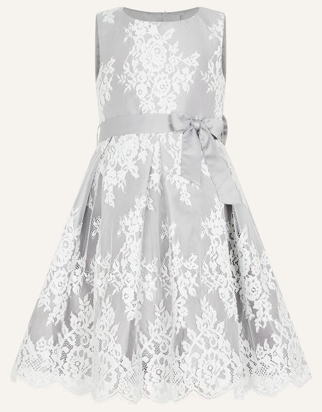 Lola Lace Dress, Grey (GREY), large
