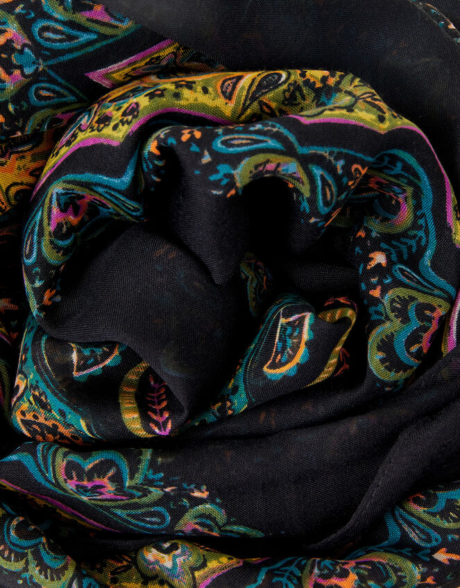 Medallion Print Scarf, , large
