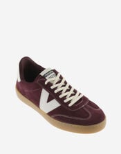 Victoria Berlin Suede Trainers, Red (BURGUNDY), large