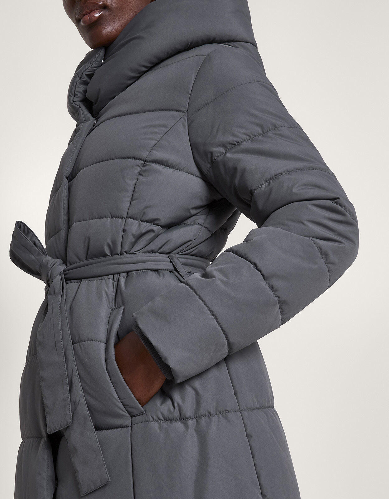 Monsoon grey coat hotsell