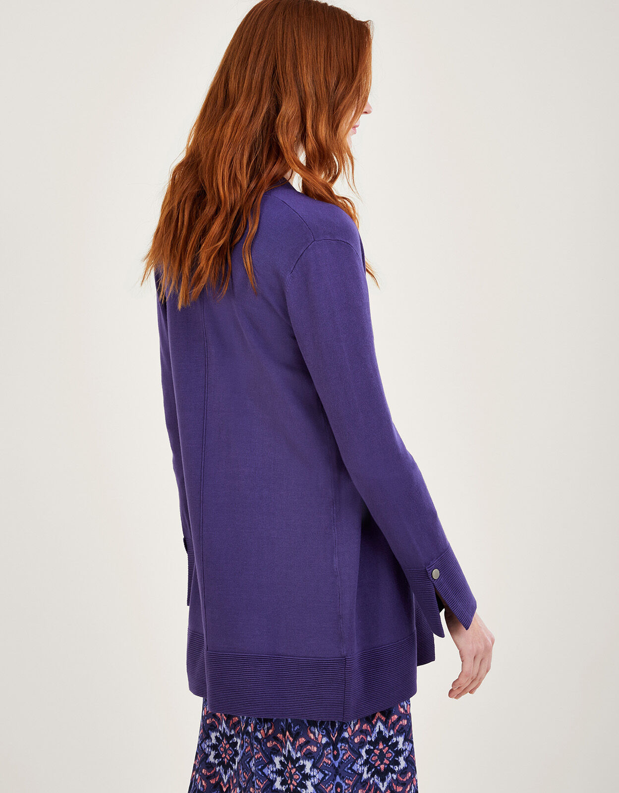 White stuff purple shop cardigan